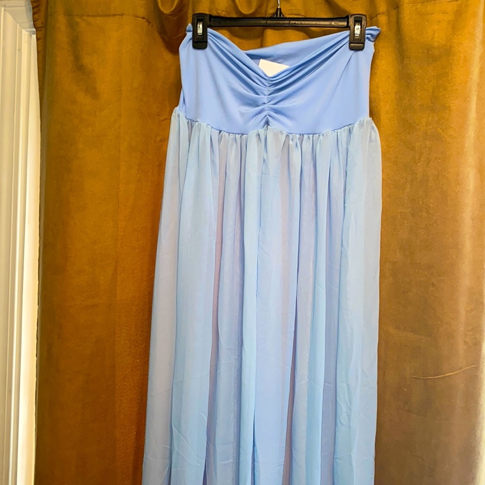 Sheer maternity gown